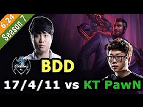 Longzhu BDD vs KT PawN - Jayce vs Viktor Mid - Patch 6.24 KOREA Ranked