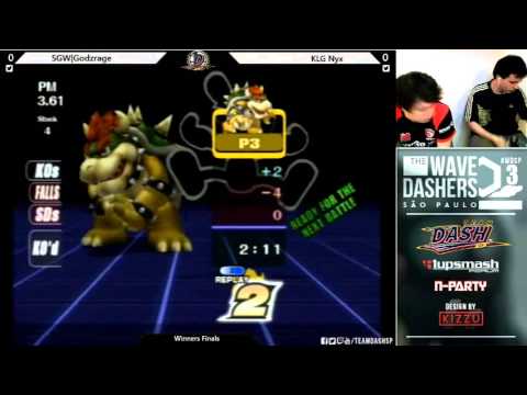 The Wavedashers 3 PM 3.61 Winners Final - SGW|Godzrage (Bowser) vs KLG|Nyx (GW)