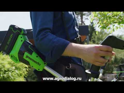 Аккумуляторная коса Greenworks GD40BCBK5