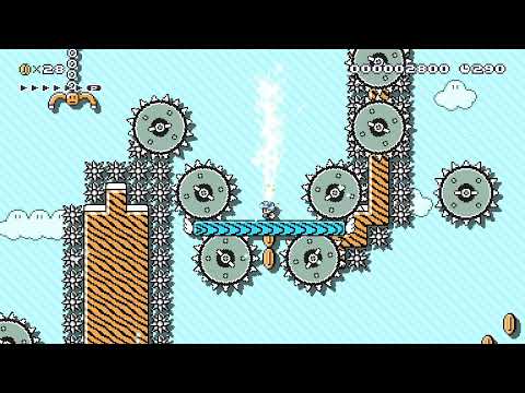 Blue Platform Jumping Skills V by eliahSMM 🍄 Super Mario Maker 2 ✹Switch✹ #aus
