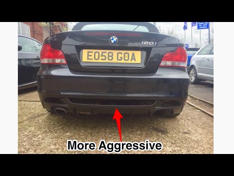 Installing BMW M Performance Quad Diffuser on 1 Series E88, E82 Convertible & Coupe