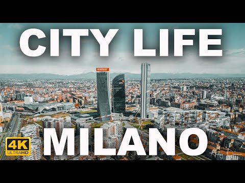 City Life Milan, Italy. by drone - ???????? [4K]
