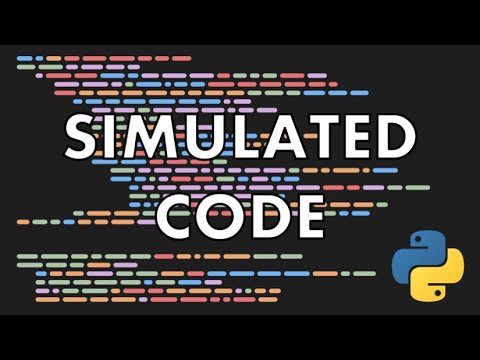 Generative Art Simulated Code In Python Processing