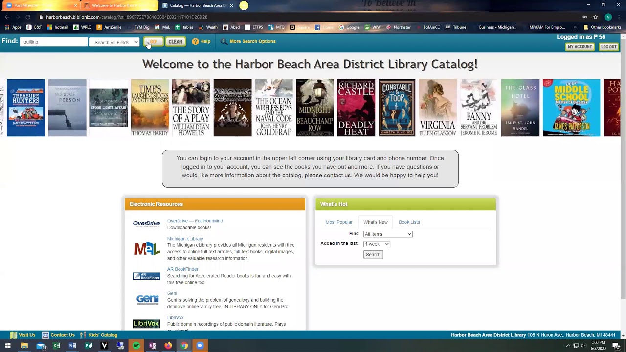 how to reserve books on library online catalog
