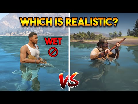 GTA 5 VS RDR 2 (WHICH GAME IS MORE REALISTIC?)