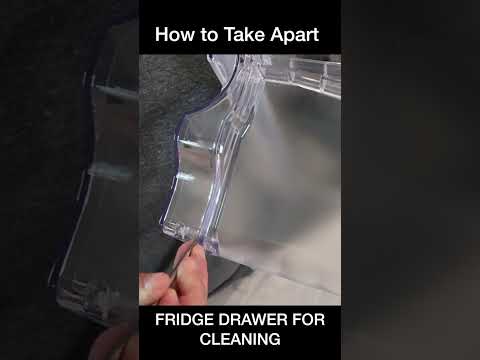 How to Take Apart Refrigerator Drawer for CLEANING #shorts