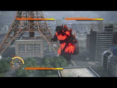 GODZILLA PS4 : Burning Godzilla vs SpaceGodzilla and Biollante