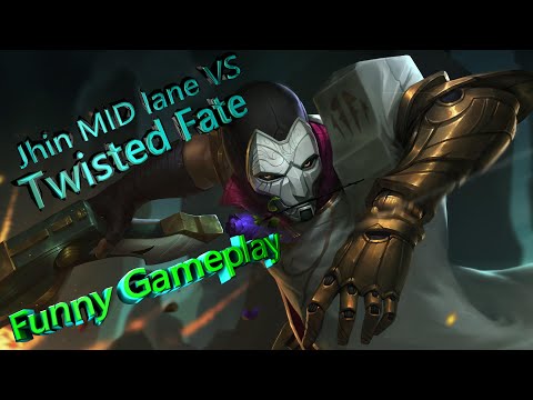 Jhin VS Twisted Fate MID lane ( Джин мид vs Твистед Фейт )