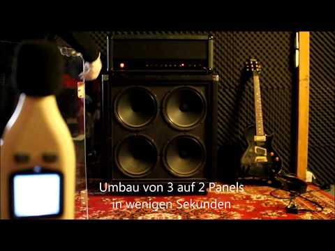 GIS AS1 - 3 Panel Amp Shield Geilich Instrument Shields Schallschutz für Instrumente