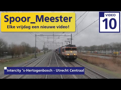 (4K) Cabinerit Trein Machinist |Rij mee in Intercity van 's-Hertogenbosch naar Utrecht Centraal (10)