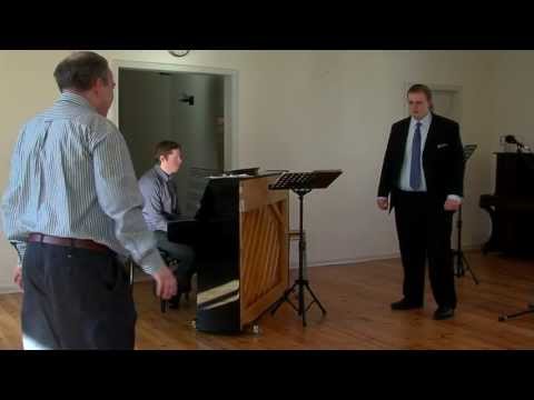 David Lowe teaches tenor, 17-year-old Kristian (Masterclass 2010 at Den Jyske Sangskole)