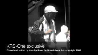 KRS-One Pefrorming live in the streets of Harlem for Harlem Week