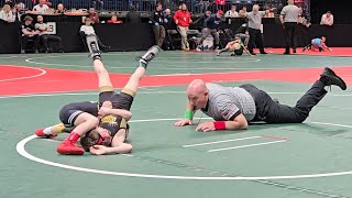 1st match 2025 OAC Grade School State Youth Wrestling Tournament #wrestling #girlwrestler #win