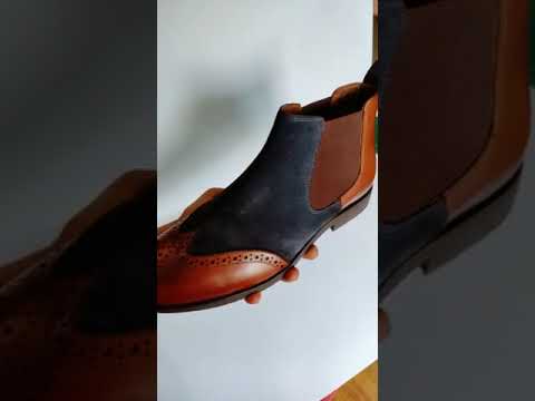 Men chelsea leather boot
