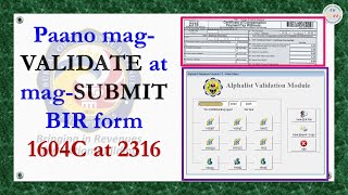 Download the video "How to VALIDATE & SUBMIT BIR FORM 1604C & 2316 using Alphalist Data Entry Module? #BIR #2316 #1604C"