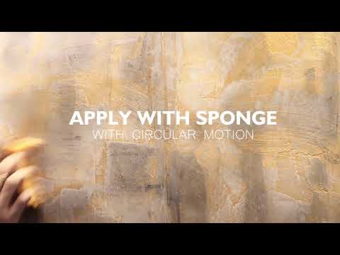 MacoAvell Vellma - Marmorino Concrete Effect with Gold Wax