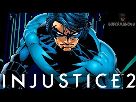 PLAYING AS NIGHTWING WITH STAFF OF GRAYSON - Injustice 2: "Nightwing" Gameplay