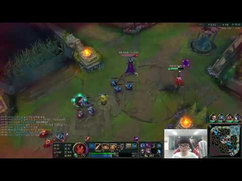 SKT T1 Faker Stream   Taliyah vs LeBlanc   MID 3