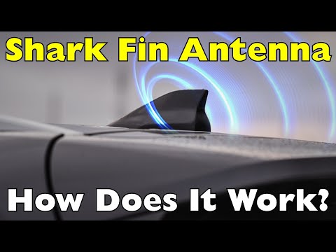 Part of a video titled Why Do Cars Have a “Shark Fin” on the Roof? - YouTube