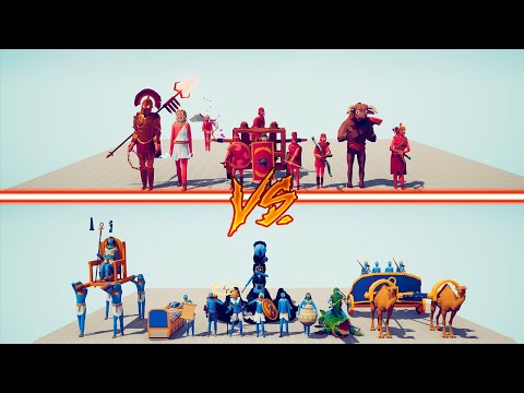 EGYPT TEAM vs ANCIENT TEAM - Totally Accurate Battle Simulator | TABS