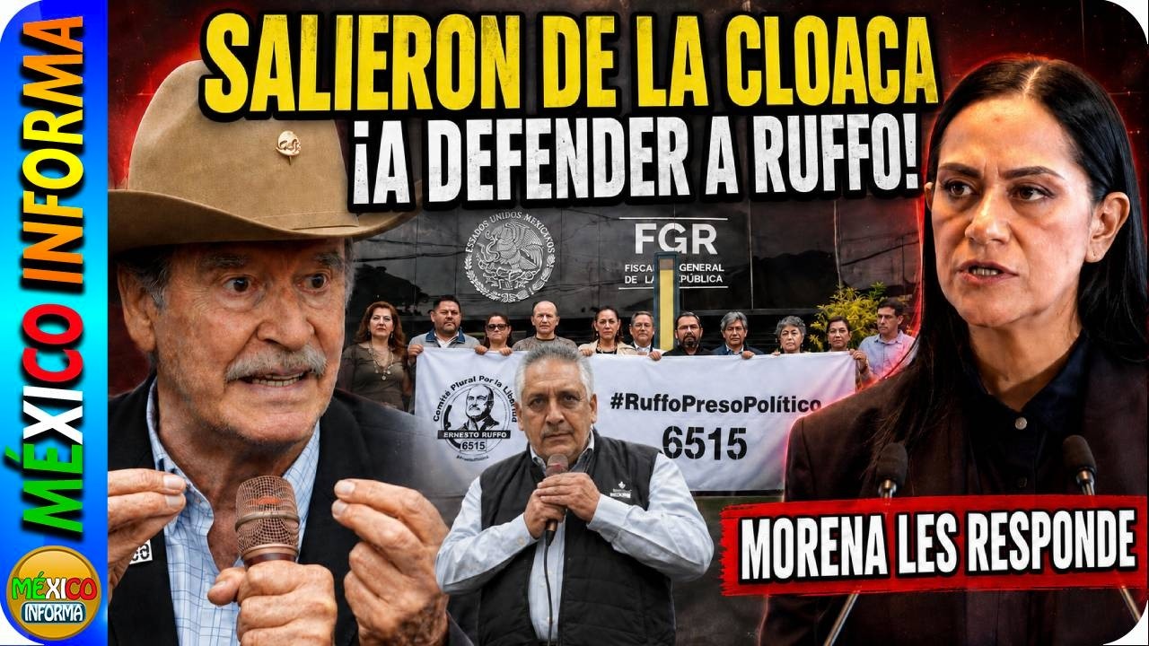 PAN Y MAREA ROSA SE PARAN FRENTE A FGR DICEN QUE RUFFO ES PRESO. MORENA RESPONDE. ESTO DIJO ARIADNA.