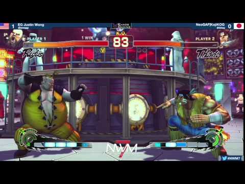 #NWM7 #USF4 GF - EG Justin Wong (RUF) vs NeoGAF|KojiKOG (HAW)