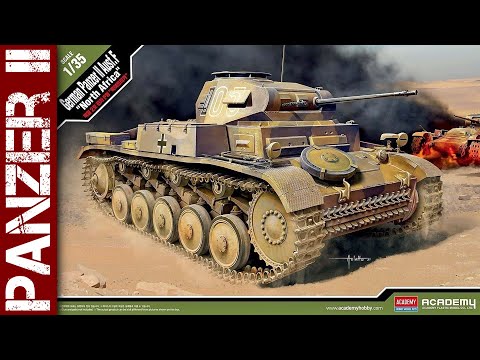 Building the Academy Panzer II Ausf F "North Africa" (1/35 scale model)