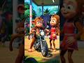Monkey Bike Ride #monkeychallenge #monkey #monkeyvideo #bike #cartoon #cutemonkey #song #shortsfeed