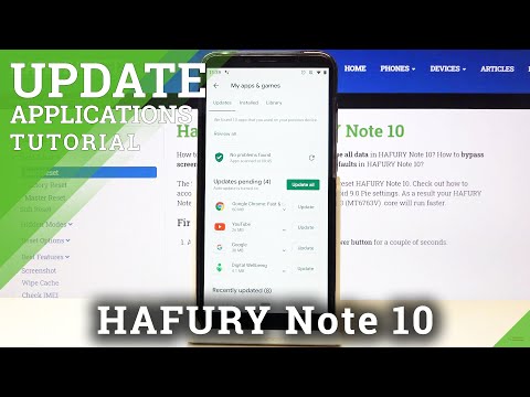 How to Update Apps in HAFURY Note 10 – Apps Actualizations