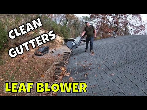Redmax Blower: QUICK And EASY Way To Clean Your Gutters!