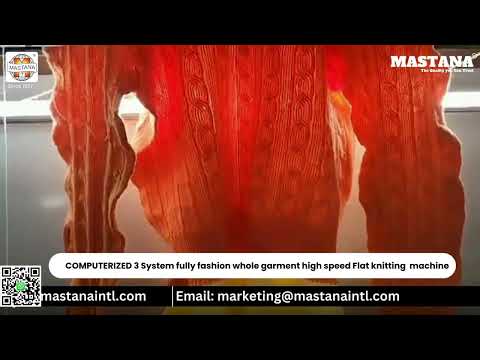 Computerized whole garment making flat knitting machine