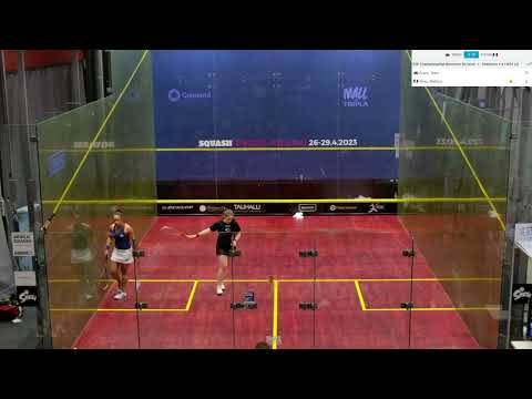 Tesni Evans - Melissa Alves (Wales vs France) - ESF European Team Squash Championships 2023