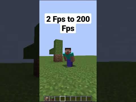 2 Fps to 200 Fps | Minecraft | #shorts