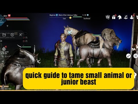 dark and light mobile (quick guide to tame small animal or junior beast)