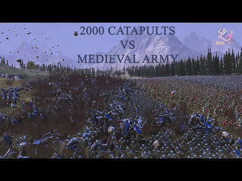 2000 CATAPULTS VS 15000 MEDIEVAL ARMY | ULTIMATE EPIC BATTLE SIMULATOR