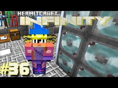 Minecraft Mods - FTB Infinity Ep. 36 - Hungry Node & Base Meltdown !!! ( HermitCraft )