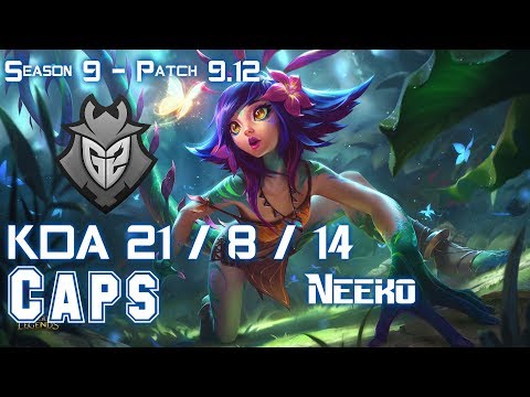 G2 Caps NEEKO vs YASUO Mid  - Patch 9.12 EUW Ranked