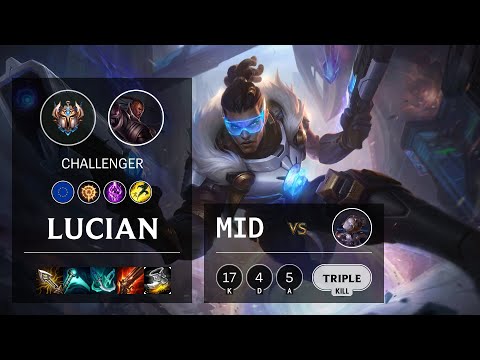 Lucian Mid vs Orianna - EUW Challenger Patch 10.16