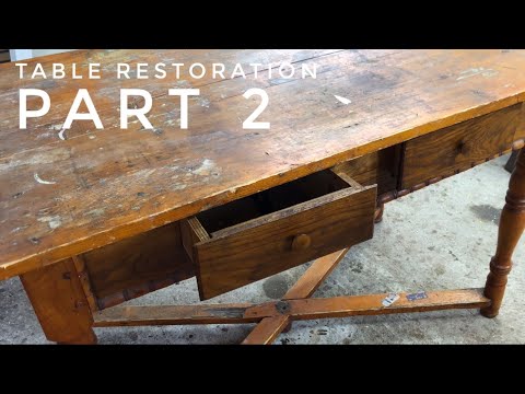 Old Table Restoration. PART 2.