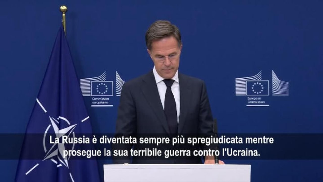 Rutte (Nato): Russia sempre più spregiudicata nostra unità è incrollabile