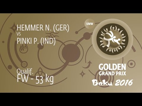 Qual. FW - 53 kg: N. HEMMER (GER) df. P. PINKI (IND) by TF, 10-0
