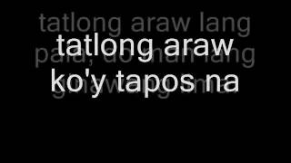 tatlong araw parokya ni edgar lyrics