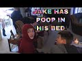 JAKE HAS POOP IN HIS BED