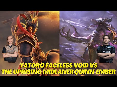 Yatoro Faceless Void VS Quinn The Uprising Mid Ember Spirit - Dota 2 Pro Gameplay