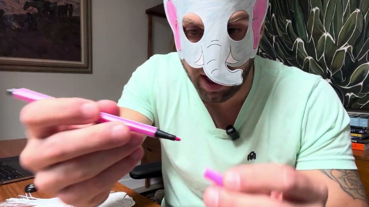 Lenwen 16 Set Animal Coloring Masks with 24 Pcs Watercolor Pen DIY Safari Animal Mask Blank Jungle