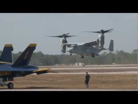 2012 Blue Angels Homecoming Airshow - MV-22 Osprey Demonstration