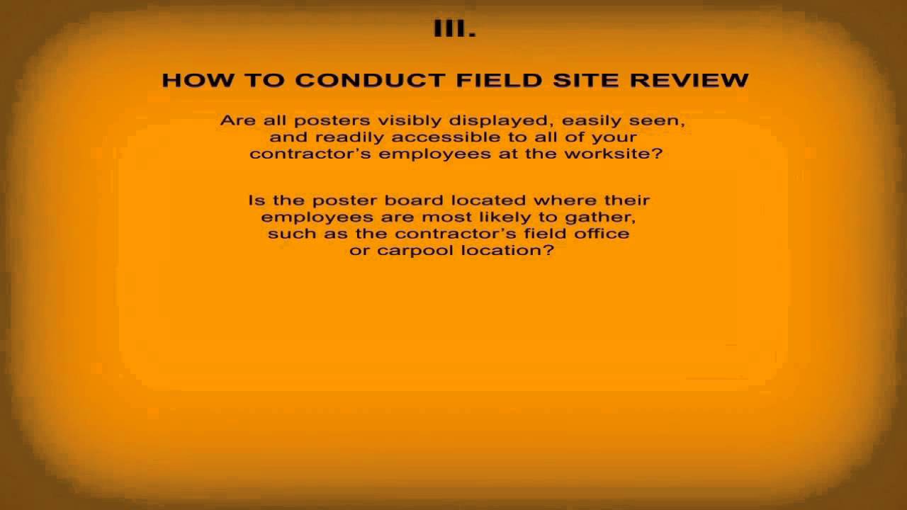 Job Site Posters Compliance