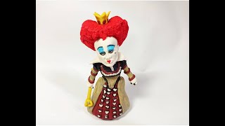 Лепка КРАСНАЯ КОРОЛЕВА Алиса в стране чудес с Джонни Деппом Red Queen #видеолепки