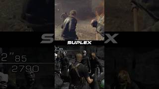 Resident Evil 4 Remake: Leon Kicks AND Suplexes Comparison
