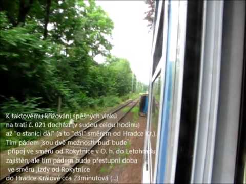 Doudleby nad Orlicí, Sp do Letohradu systémově ujíždějící vlakům od Rokytnice (7/2014)